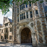 One of the five buildings that comprise the Cook Law Quadrangle on the University of Michigan campus.