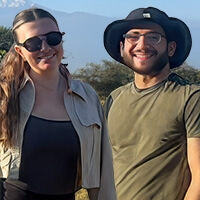 Lydia Peterson(left), a rising 3L, and Ali Al-Kubaisi(right), ’25