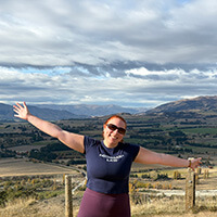Lindsay Saginaw in New Zealand