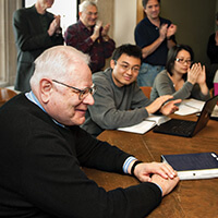 Lawrence W. Waggoner during his last class.