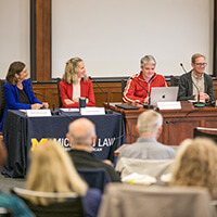 Barb McQuade, Sam Bagenstos, Leah Litman, and Julian Davis Mortenson, Emergency Powers and the Election panel