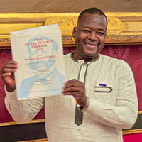 Zakaria Daboné received the 2025 Henry Dunant Field Prize in Geneva Portrait